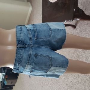 Old Navy 16 patchwork denim raw hem